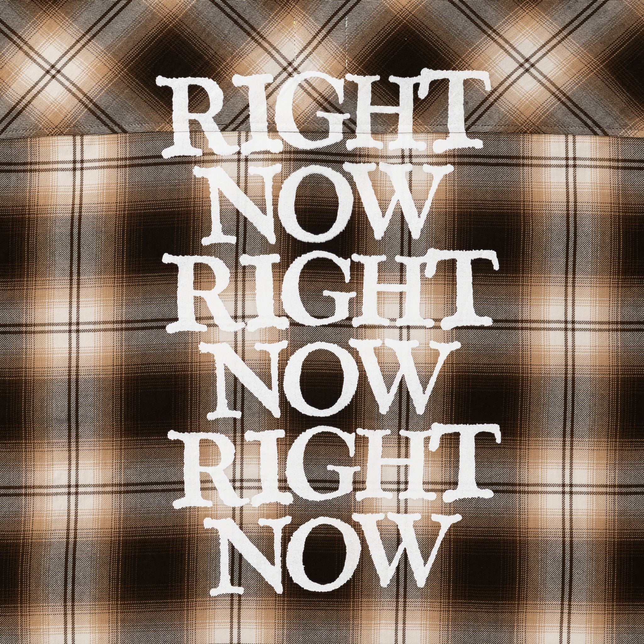 loosejoints≒RAFU - TOMOO GOKITA - 'RIGHT NOW' FLANNEL S/S SHIRTS(Brown)