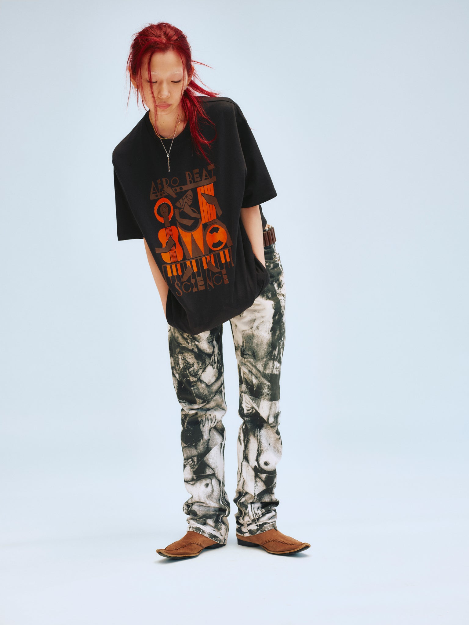 MASATO MAEKAWA - 'AFRO BEAT SCIENCE' S/S TEE