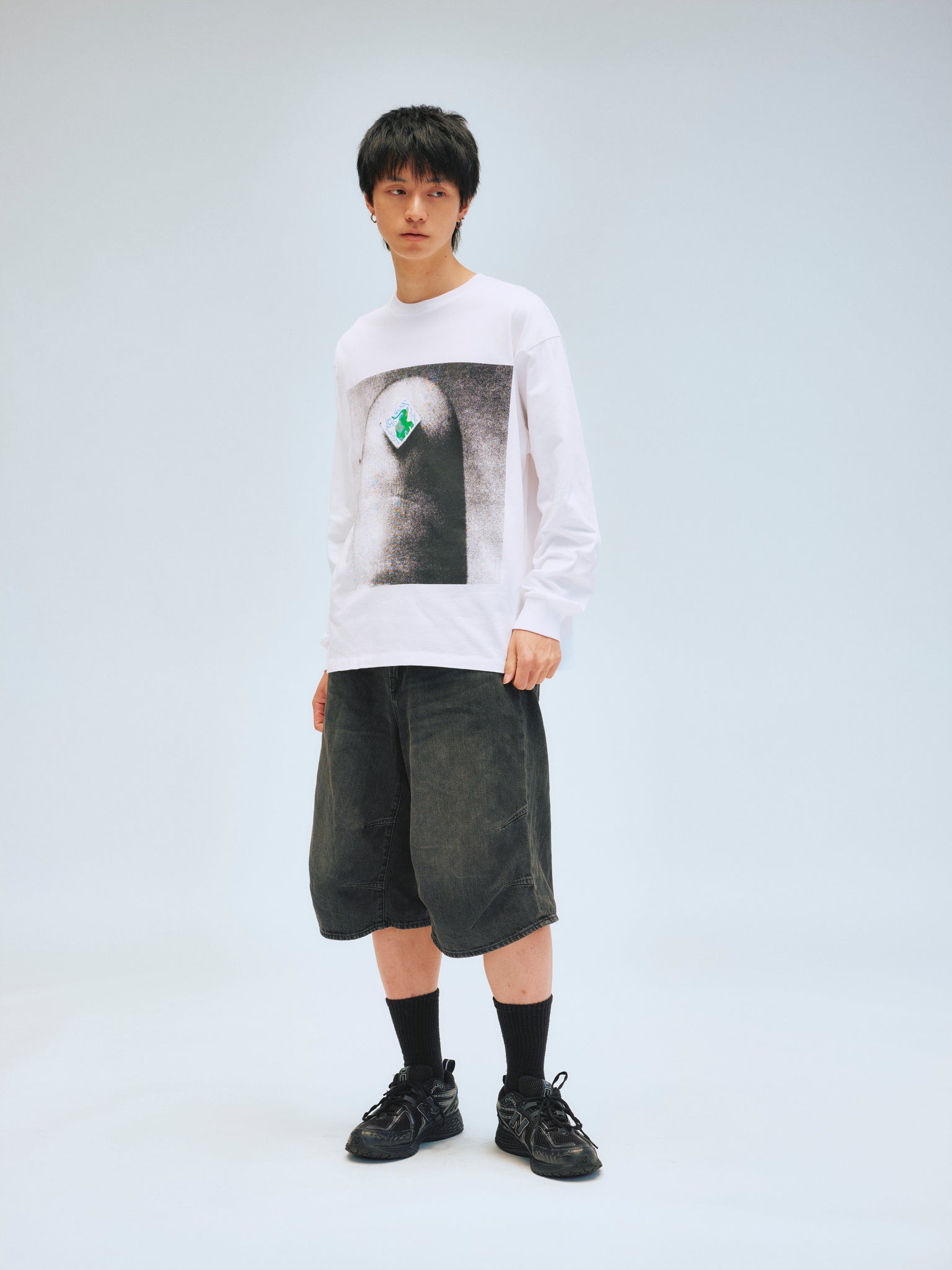 ED DAVIS - 'GREEN ELEPHANT' L/S TEE