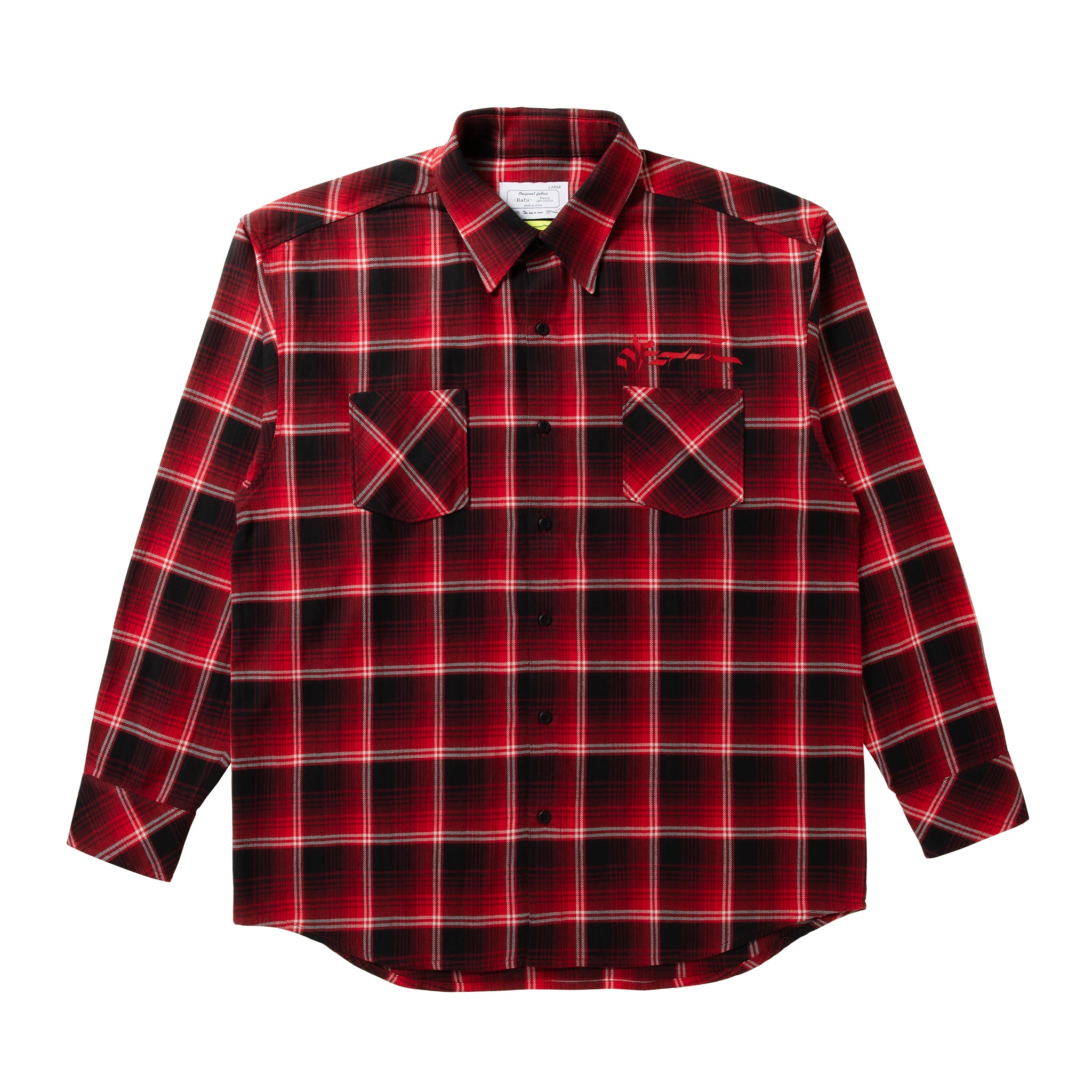 loosejoints≒RAFU - GUCCIMAZE - 'Joints' Flannel shirt (Red)