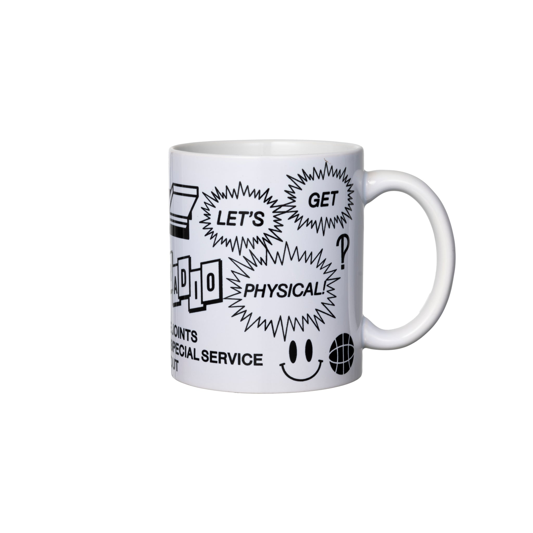 PRINTOUT X PONTI - 'LET'S GET PHYSICAL!' MUG CUP