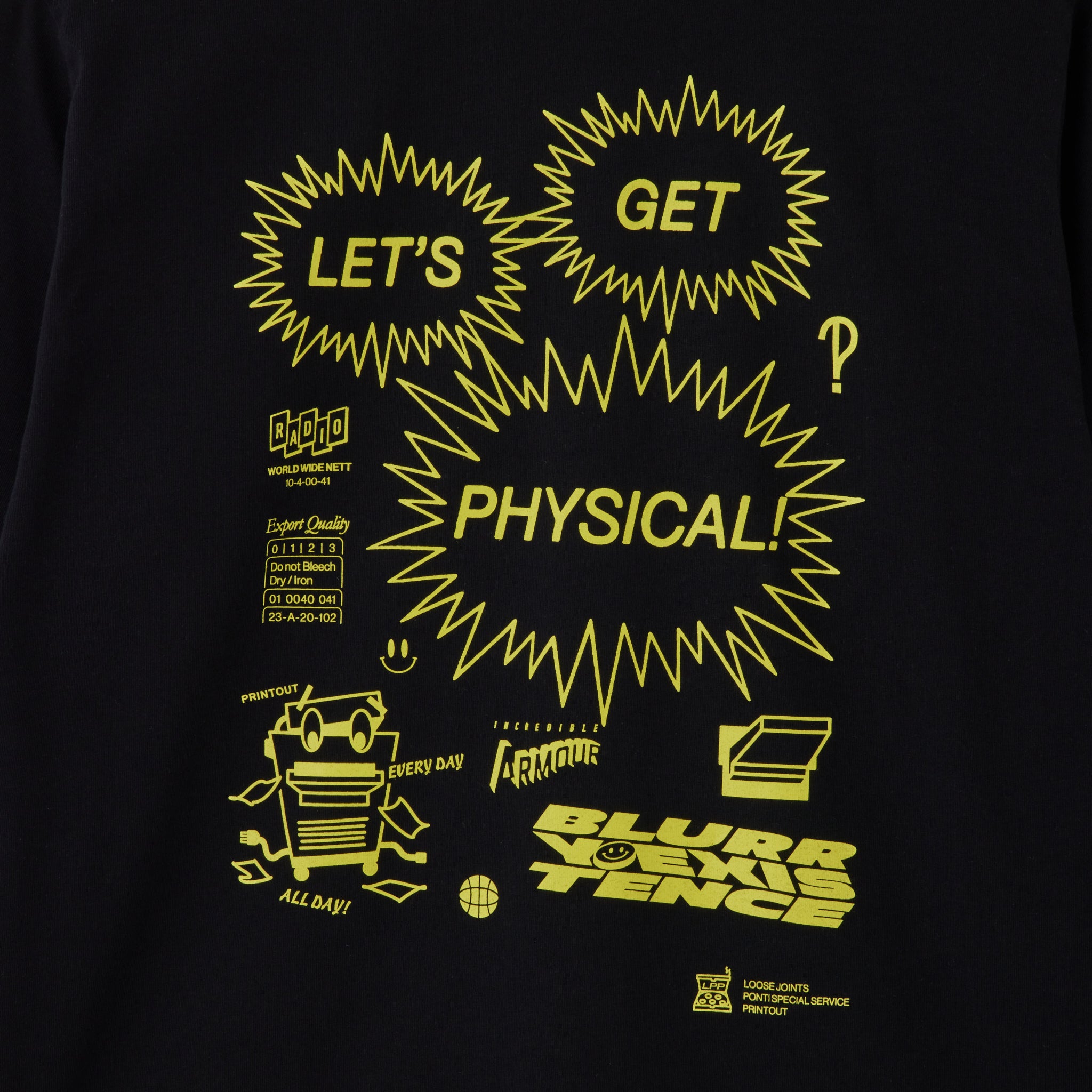 PRINTOUT X PONTI - 'LET'S GET PHYSICAL!' S/S TEE